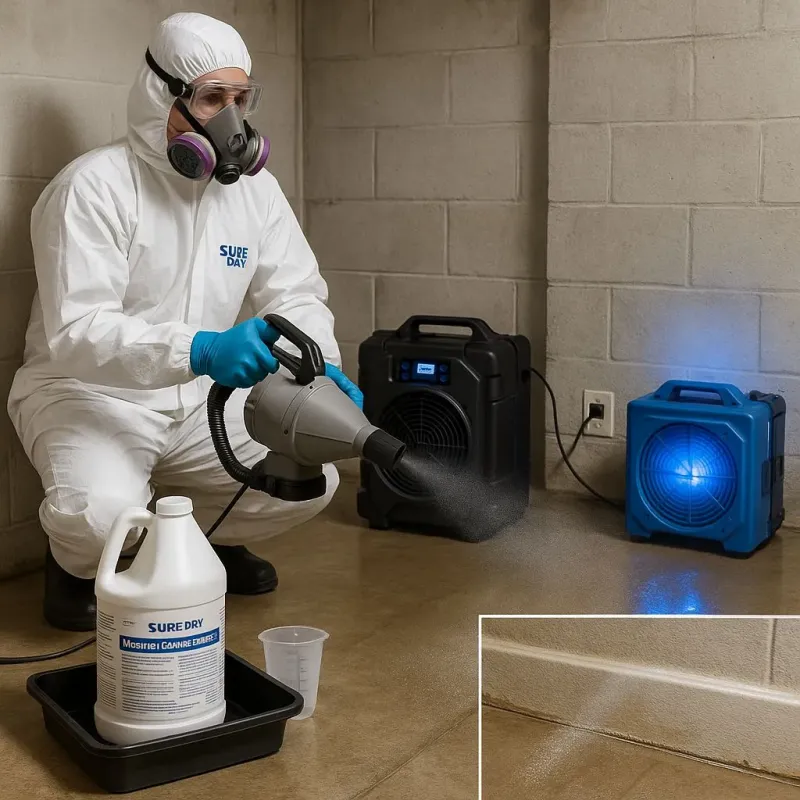 Sanitization and Odor Removal process in Franklin Square, NY